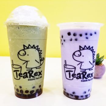 TeaRex Bubble Tea Cafe - Green tea frappe and taro ice blended bubble teas - Bubble Tea Near Me - Skokie, Illinois