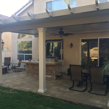 Patio Warehouse - Patio Cover, Belgrade Pavers and Fire Pit. - Patio Coverings Near Me - Orange, California