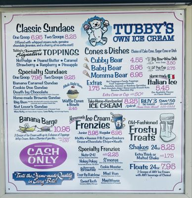 Menu photo 2 Tubby's Wayne, ME