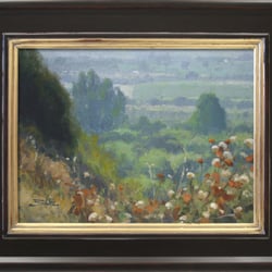 "The Valley Below" :: Oil on Linen :: 12 x 16 inches :: by Dan Schultz