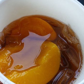 Phuc Long - Peach iced tea half iced - Coffee & Tea Near Me - Garden Grove, California