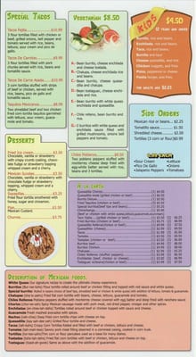 Menu photo 2 El Nopal Florence, KY Menu photo 2 El Nopal Florence, KY