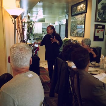 Sinha Elegant Cuisine - She is explaining the foods, vegetarian options, house rules and introducing herself. This restaurant is also her home. This is her 1st fl. - Brazilian Near Me - Chicago, Illinois