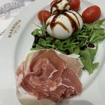 Narbona Boca Raton - Burrata tomato. Prosciutto. Arugula - Italian Near Me - Boca Raton, Florida