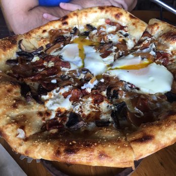 Pie Tap Pizza + Rotisserie + Bar - Mushroom and Egg Pizza - Pizza Near Me - Plano, Texas