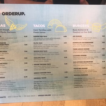 Orderup - Menu - Burgers Near Me - San Antonio, Texas
