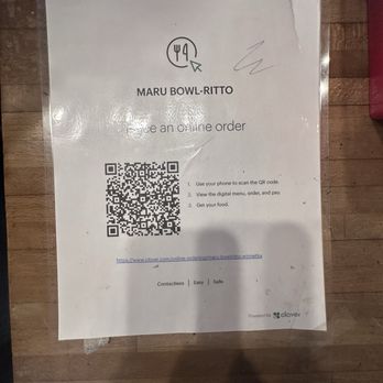 Maru Bowl - Ritto - Qr code to order online - Korean Near Me - Winnetka, California