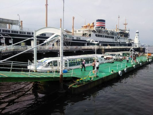 日本画　山下公園氷川丸 売れ筋がひクリスマスプレゼント！ 受注制作します 水彩画原画