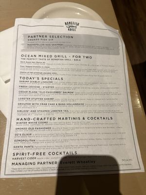 Menu photo 4 Bonefish Grill Miami, FL