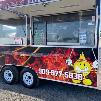Flame Hibachi - the side of a food truck - Food Trucks Near Me - Mira Loma, California