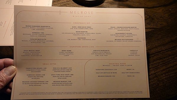 Menu photo 5 Melrose Houston, TX