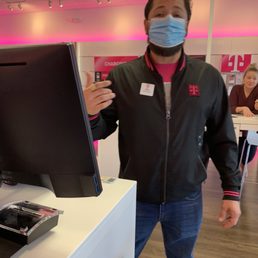He is telling me to LEAVE HIS STORE!