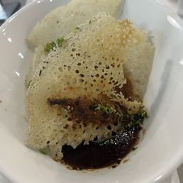 Pork gyoza with an amazing skirt- so good! Pork gyoza with an amazing skirt- so good!