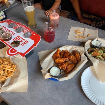 Rickety Cricket Brewing - Wings and fries. ( Scott is the man behind the scene working his magic on the grill ) - Pizza Near Me - Kingman, Arizona Rickety Cricket Brewing - Wings and fries. ( Scott is the man behind the scene working his magic on the grill ) - Pizza Near Me - Kingman, Arizona
