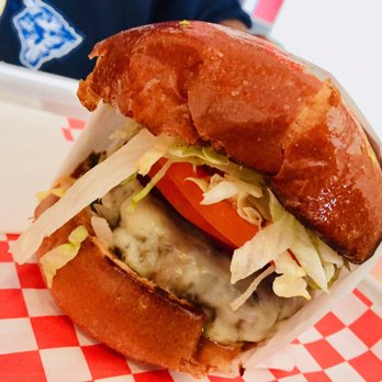 Corner Burger - Classic with cheese closeup - Burgers Near Me - Lawndale, California