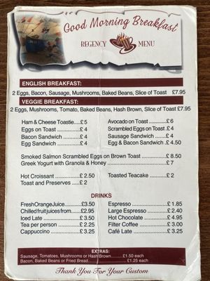Menu photo 1 Regency Restaurant Brighton, BNH Menu photo 1 Regency Restaurant Brighton, BNH