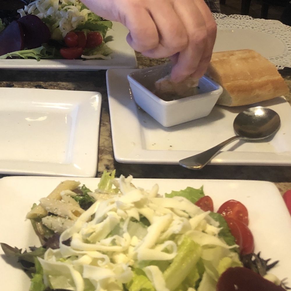 Sunset Cafe - Fresh salad with beets, yum! And rolls with olive oil dipping sauce. - Italian Near Me - Greensburg, Pennsylvania Sunset Cafe - Fresh salad with beets, yum! And rolls with olive oil dipping sauce. - Italian Near Me - Greensburg, Pennsylvania