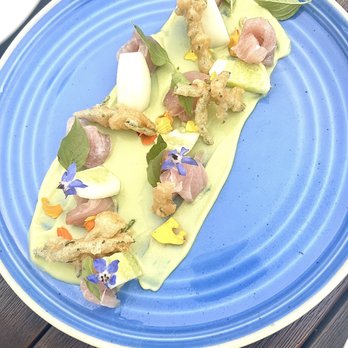 The Lark - Yellowtail Crudo. 5 starsz IG: @amei.eats - New American Near Me - Santa Barbara, California