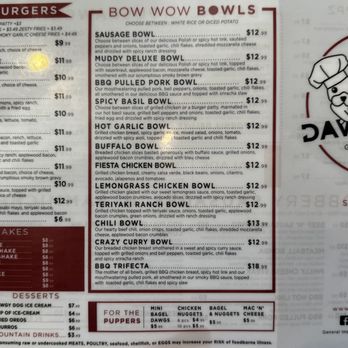 Dawg Park - Menu Part 2 (Mid-2024) - Hot Dogs Near Me - Glenview, Illinois