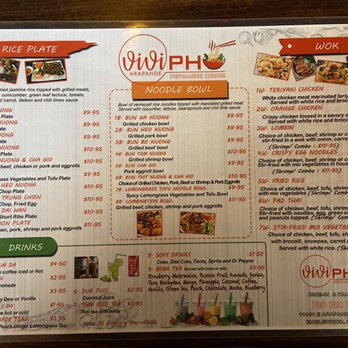 ViVi Pho Arapahoe - ViVi Pho Arapahoe Back of Menu - Vietnamese Near Me - Centennial, Colorado ViVi Pho Arapahoe - ViVi Pho Arapahoe Back of Menu - Vietnamese Near Me - Centennial, Colorado