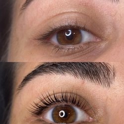 MB Beauty & Brows - Lash Lift before and after