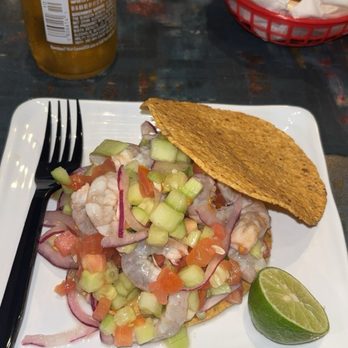 Mariscos Las Islitas - Shrimp tostada - Mexican Near Me - Bakersfield, California