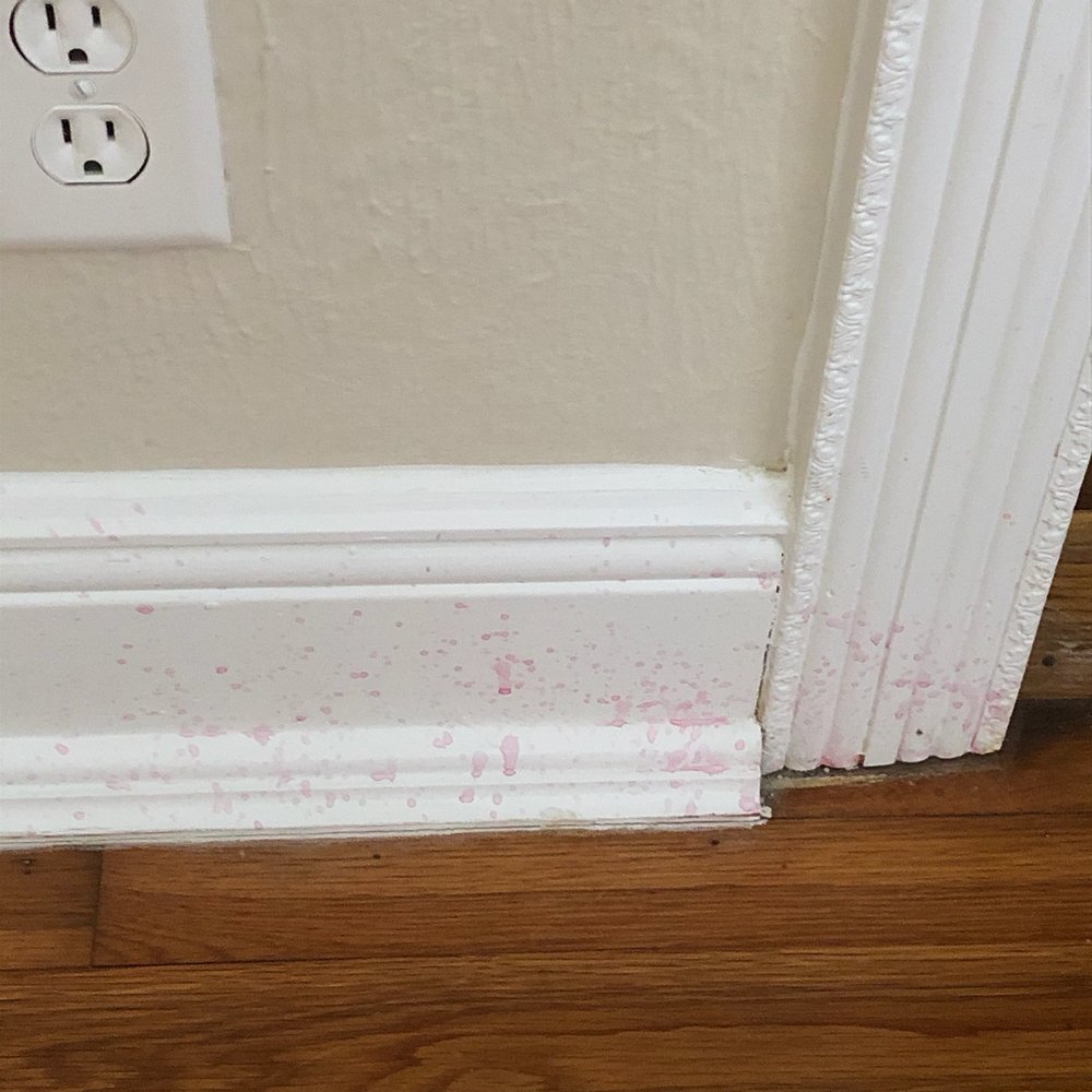 Sonise Cleaning Services - Cleaner sprayed on, left. Discoloring baseboards. - Home Cleaning Near Me Sonise Cleaning Services - Cleaner sprayed on, left. Discoloring baseboards. - Home Cleaning Near Me