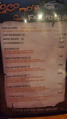 Menu photo 5 Loco Jo's Grill Southport, NC Menu photo 5 Loco Jo's Grill Southport, NC