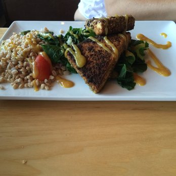 Garden Grille - Pistachio encrusted tofu. - Vegan Near Me - Pawtucket, Rhode Island
