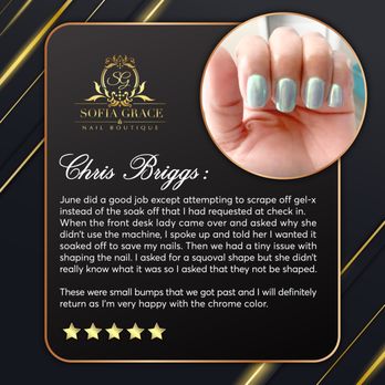 Sofia Grace Nail Boutique - The hottest nail trend is here! 
Get these stunning nails designs that look just like jewels! 
Contact us to book an appointment. - Nail Salons Near Me - Houston, Texas