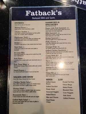 Menu photo 3 Fatback's Dothan, AL Menu photo 3 Fatback's Dothan, AL