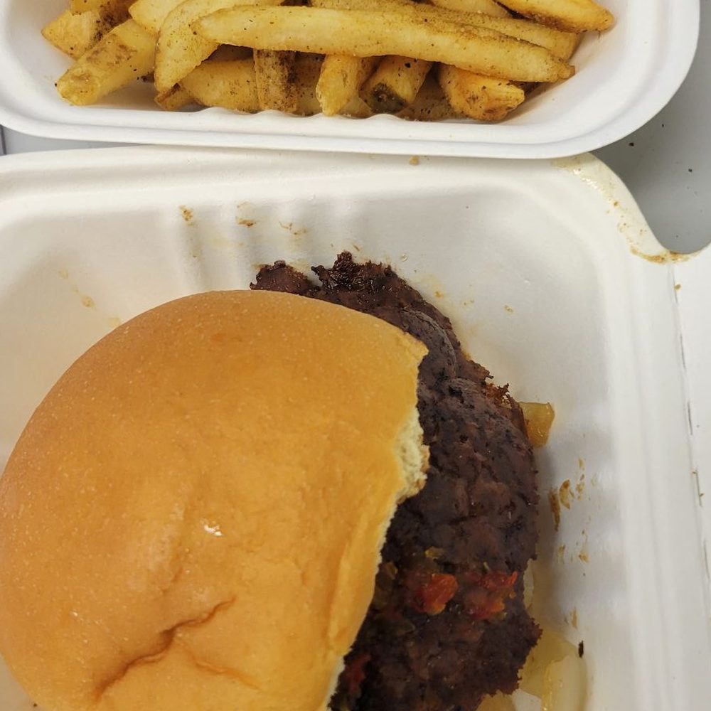Harlem Shake - Hot mess burger and jerk fries - American Near Me - Brooklyn, New York Harlem Shake - Hot mess burger and jerk fries - American Near Me - Brooklyn, New York
