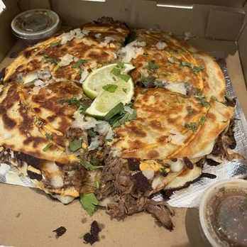 Fantasy Tacos - Pizzadilla (with shrimp) - Tacos Near Me - Gretna, Louisiana