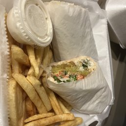 Falafel wrap combo Falafel wrap combo