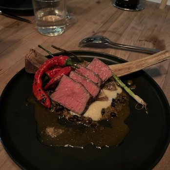 Pomet - aged STEMPLE CREEK short rib, riblet, peppers, fermented black bean - New American Near Me - Oakland, California Pomet - aged STEMPLE CREEK short rib, riblet, peppers, fermented black bean - New American Near Me - Oakland, California