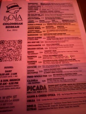 Menu photo 1 Escala Los Angeles, CA