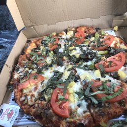 vegetarian pizza with pineapple vegetarian pizza with pineapple
