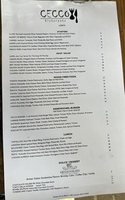 Menu photo 6 Cecco Ristorante Solvang, CA