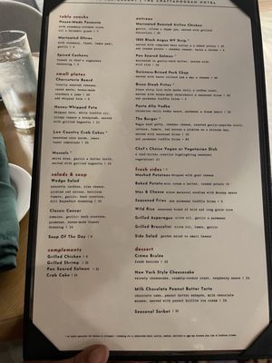 Menu photo 1 The Forge Chattanooga, TN