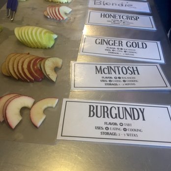 Wilson's Orchard - Apple samples! Yum - Farmers Market Near Me - Iowa City, Iowa