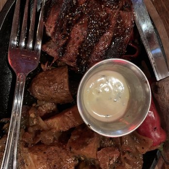 H3 Ranch - Bacon Wrapped Filet Mignon w/skillet potatoes - Steakhouses Near Me - Fort Worth, Texas