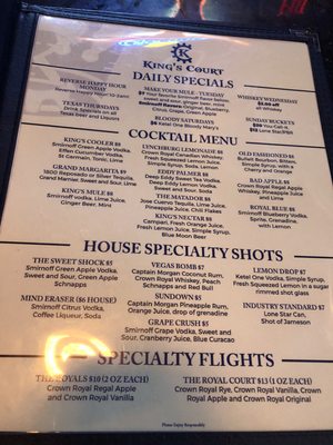 Menu photo 2 King's Court Houston, TX Menu photo 2 King's Court Houston, TX