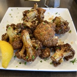 Overcooked fried cauliflower Overcooked fried cauliflower
