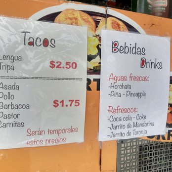 Taquería Mexico Tipico - prices of tacoss and drinks - Food Trucks Near Me - Nashville, Tennessee Taquería Mexico Tipico - prices of tacoss and drinks - Food Trucks Near Me - Nashville, Tennessee