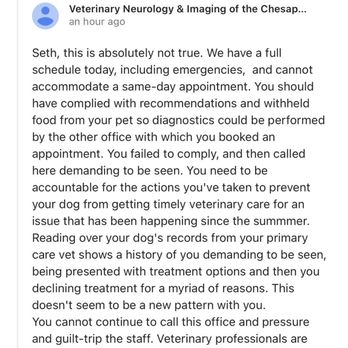 Compass Veterinary Neurology & Imaging - Response from the business via Google review. - Veterinarians Near Me - Annapolis, Maryland