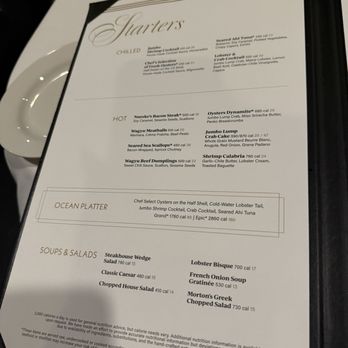 Morton's The Steakhouse - Menu - Steakhouses Near Me - Santa Ana, California Morton's The Steakhouse - Menu - Steakhouses Near Me - Santa Ana, California