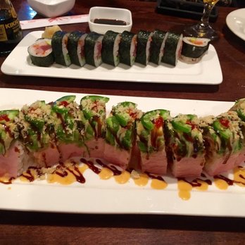 Lee Cafe - Fish dancer Rollin the back and super spider roll in the front. - Sushi Bars Near Me - Fort Mill, South Carolina