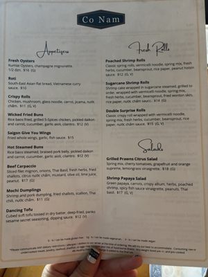 Menu photo 2 Co Nam Oakland, CA Menu photo 2 Co Nam Oakland, CA