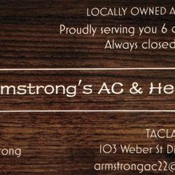 Armstrong's AC & Heat - Business Card