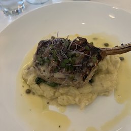 Pork chop over Lobster mashed potatoes Pork chop over Lobster mashed potatoes